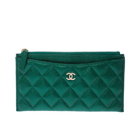 imitation chanel green wallet|chanel wallet.